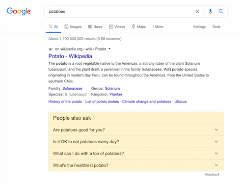 People Also Ask SERP Feature