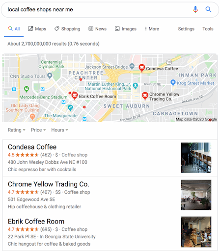 Local Map Pack on Google SERPs
