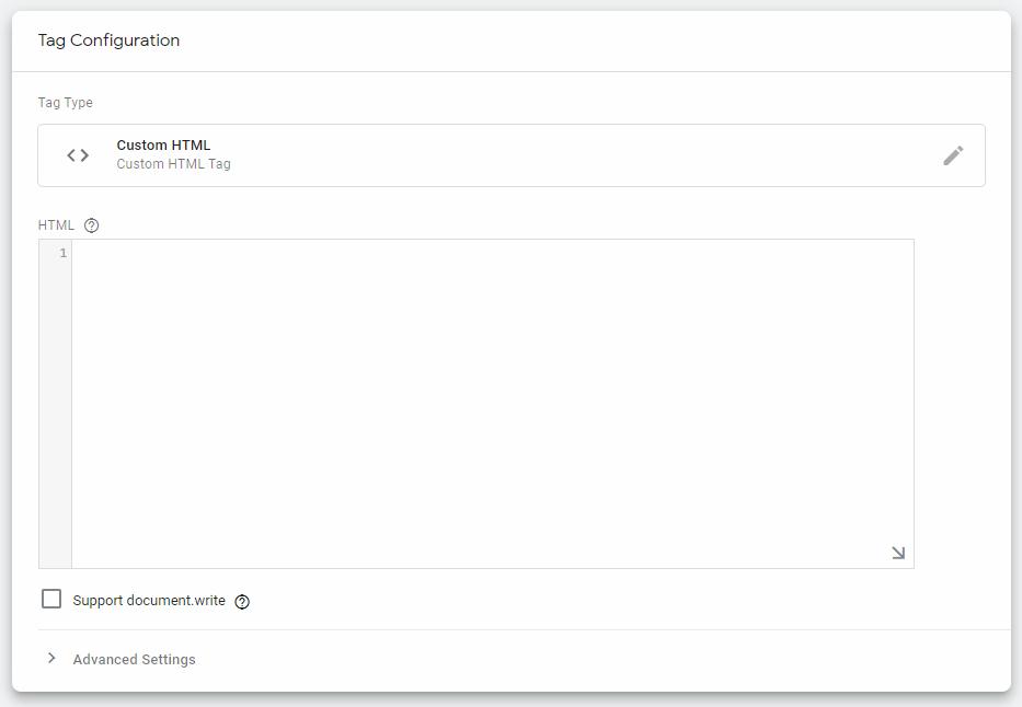 Adding schema GTM tag with custom HTML option