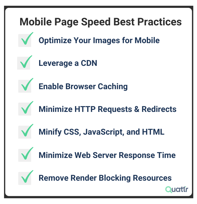 Mobile Page Speed Best Practices