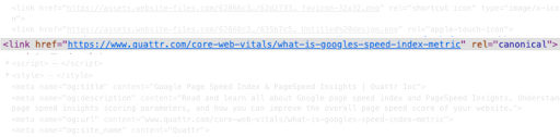 Canonical URL in Quattr blog pages