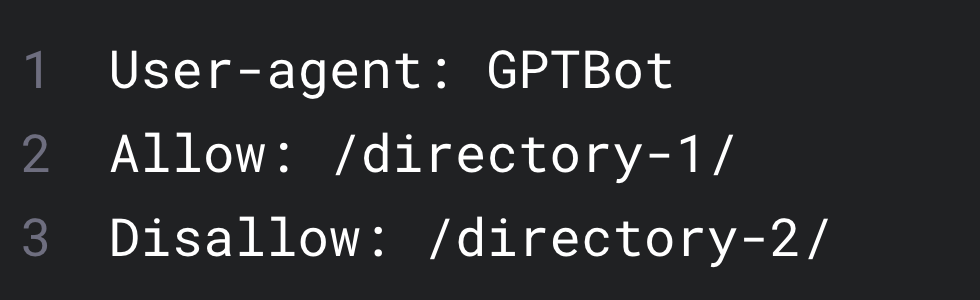 GPTBot Robots.txt allow access