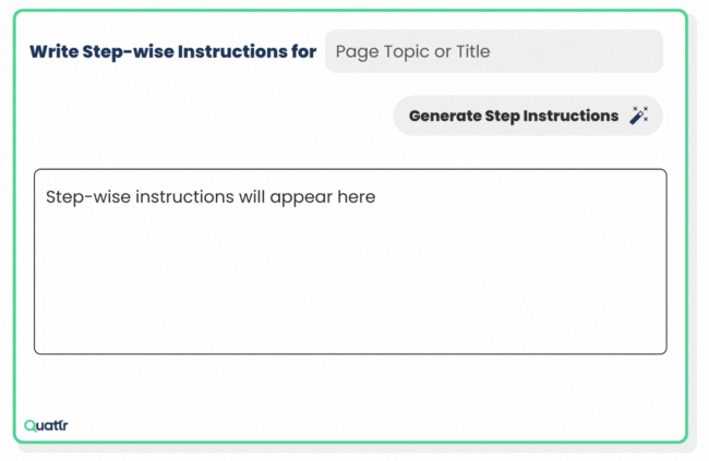 Step By Step Instructions Generator