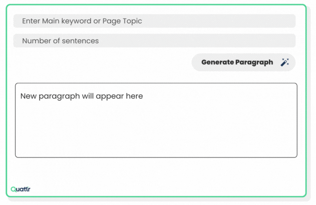 AI Paragraph Generator