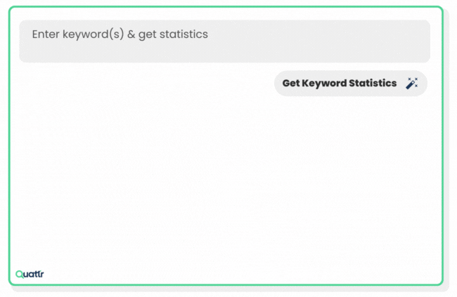 Keyword Statistics Tool