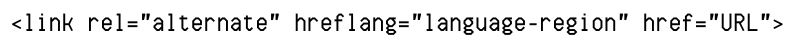 Hreflang Attribute Syntax