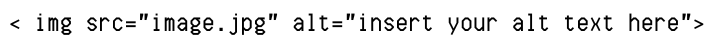 Image Alt Text HTML&nbsp;Code