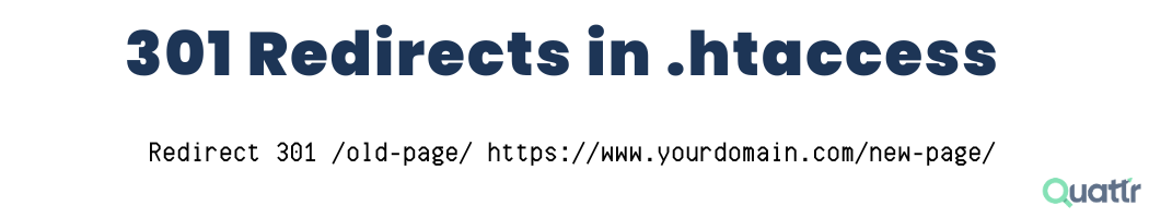 301 Redirects in .htaccess