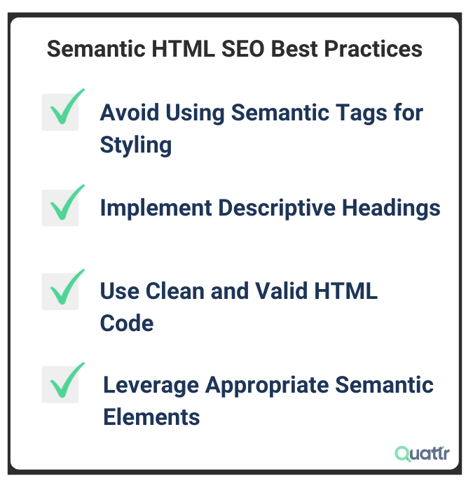 Semantic HTML&nbsp;SEO&nbsp;Best Practices