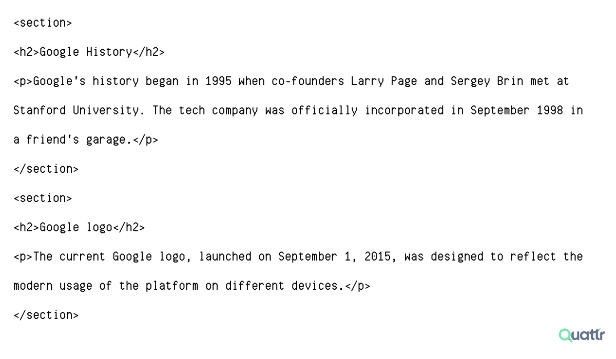 HTML&nbsp;Semantic Tags for Structure:&nbsp;Section Tag