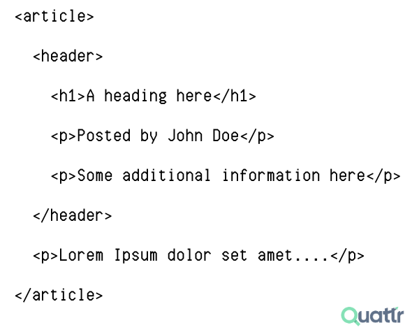 HTML&nbsp;Semantic Tags for Structure:&nbsp;Article Tag
