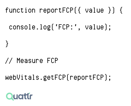 getFCP Function to Measure FCP