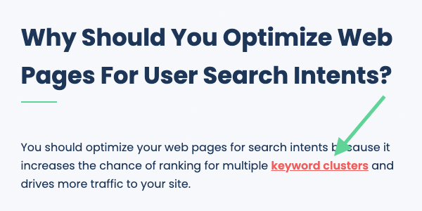 On-page SEO - internal links