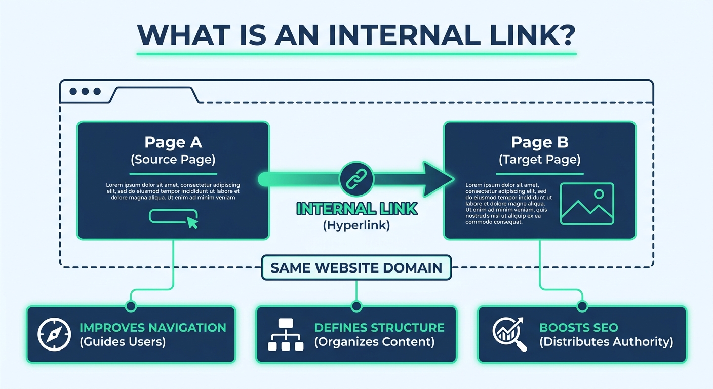 website pages connect by links