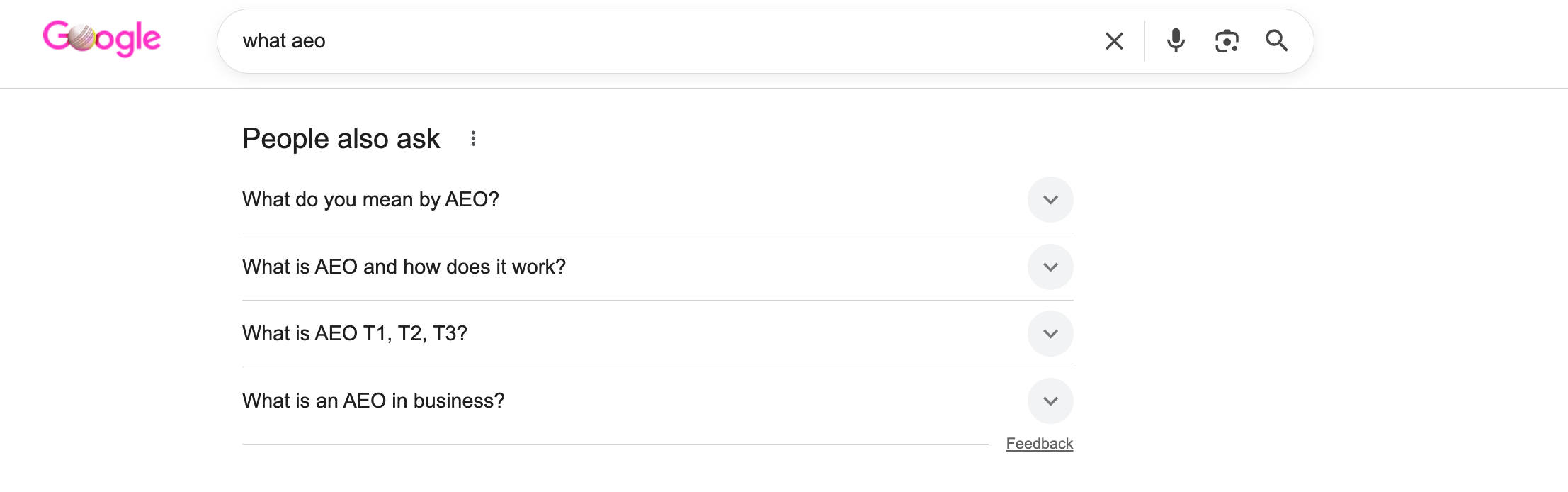 Screenshot for People also ask for from Google SERP