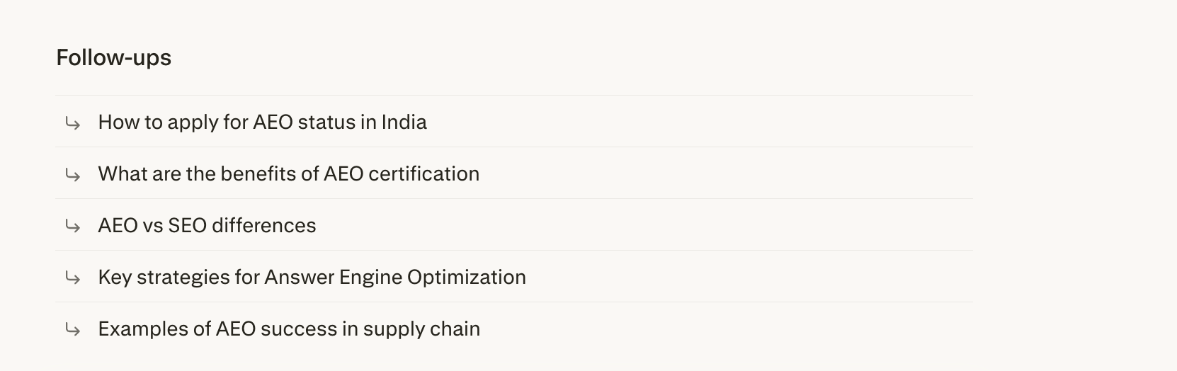 Follow up Questions on Perplexity