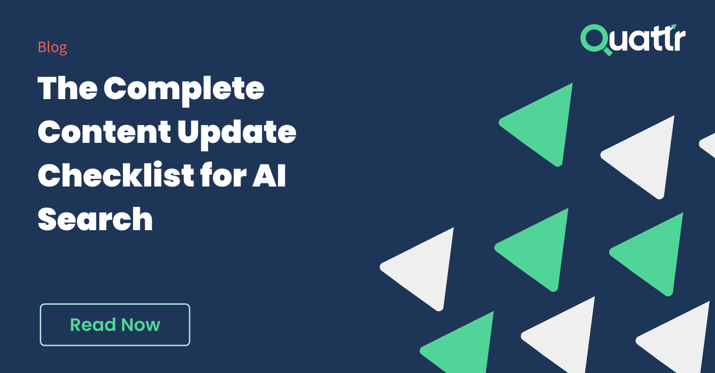 The Complete Content Update Checklist for AI Search (By Content Type)