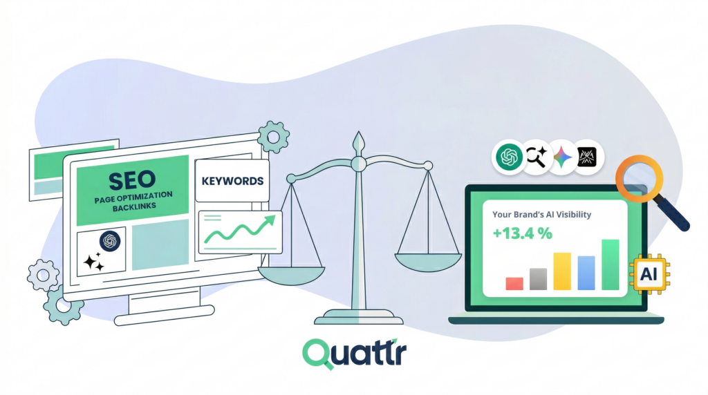 SEO Vs AI Visibility- Hero Image