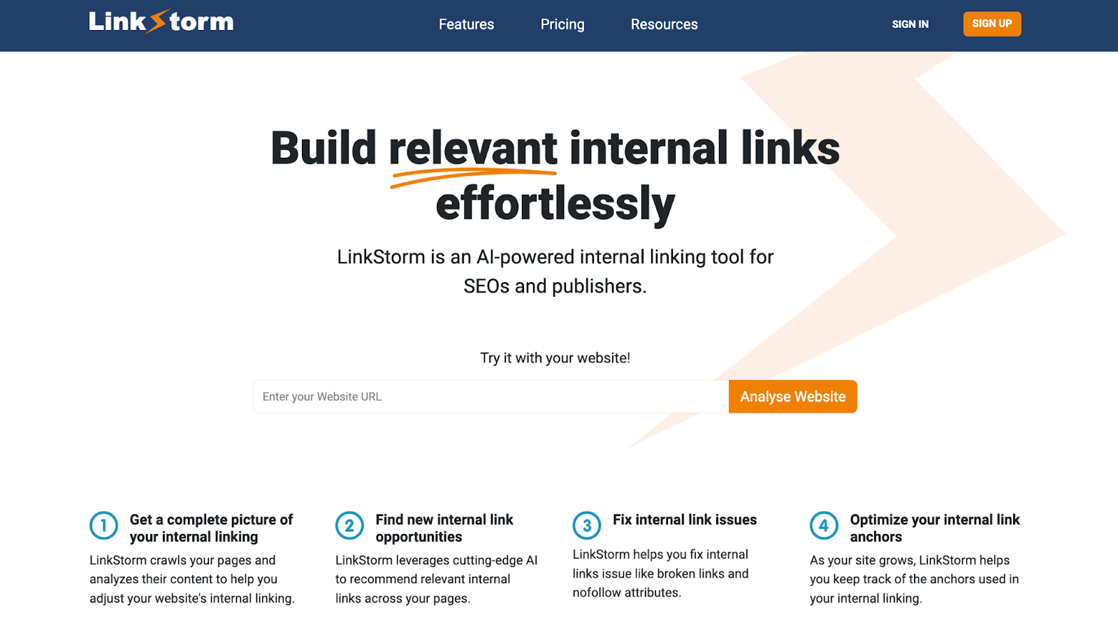 LinkStorm Internal Linking Tools