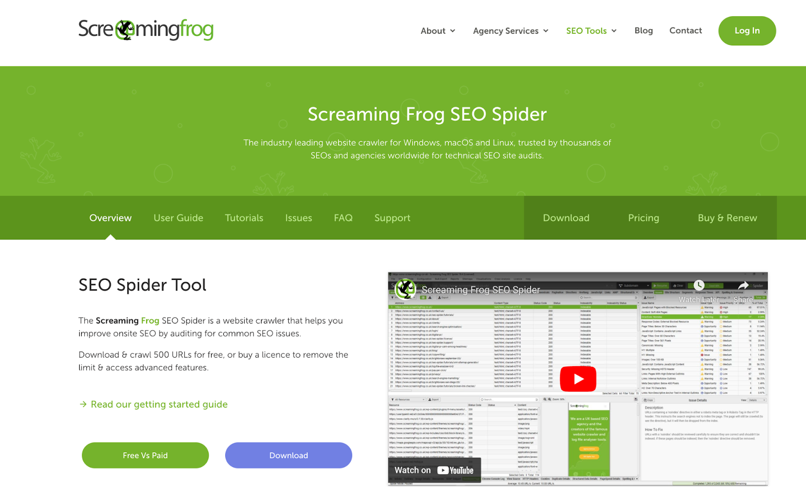 Screaming Frog Internal Linking