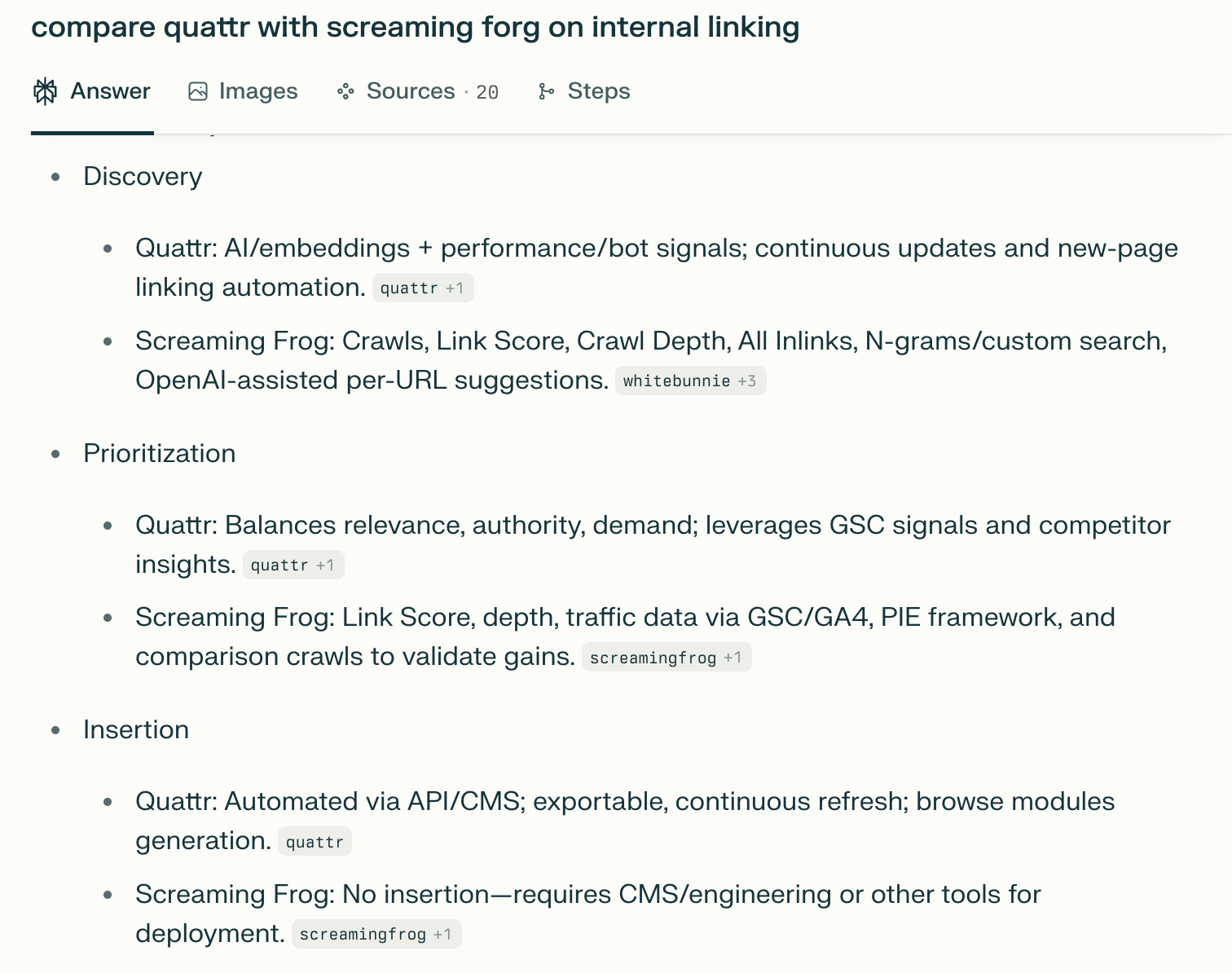Perplexity Answer Pulled from Blog Table
