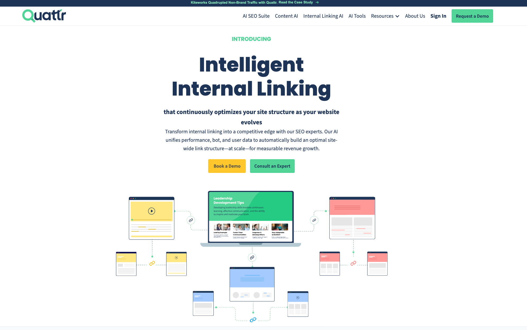 Quattr's Internal Linking AI