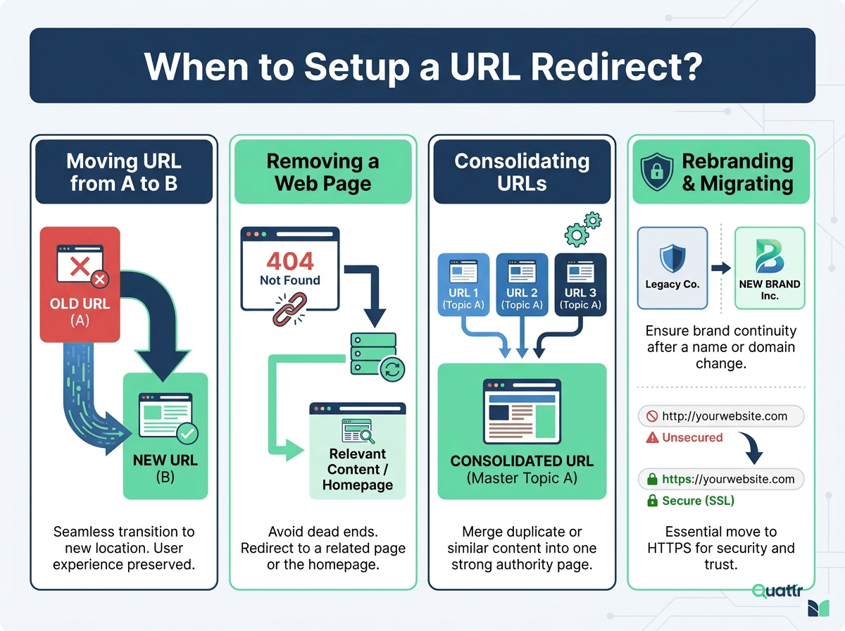 setup url redirection
